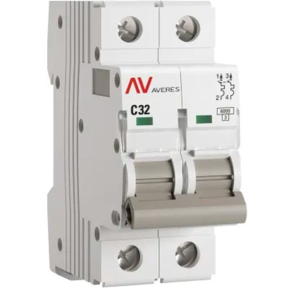Выключатель автоматический EKF Averes AV-6 2P 32A (C) 6kA