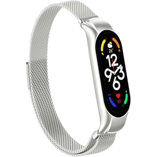 Ремешок Bingo Magnetic для XIAOMI Mi Band 7 (серебристый)