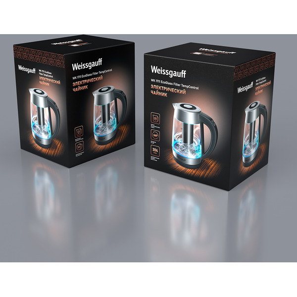 Электрочайник Weissgauff WK 1711 EcoGlass Filter TempControl
