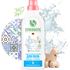 Средство для пола SYNERGETIC "Нежная чистота" антибактериальное, 750мл (101754)