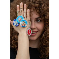 Брелок сувенирный "Дай пять Добру" с аниме (Аня Форджер)