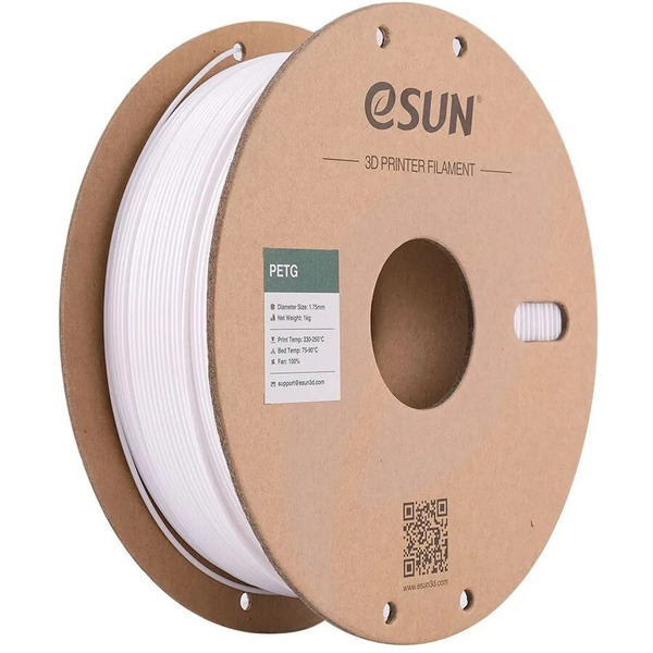 Пластиковая нить ESUN ePETG+HS filament (1.75мм, белый)