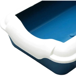 Туалет-лоток Homecat С бортиком синий 37x27x11.5см