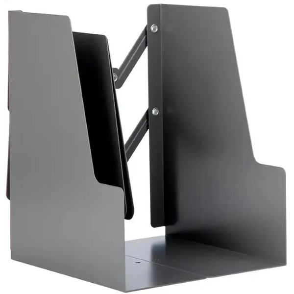 Подставка-ограничитель для книг Deli 78641-02 серый