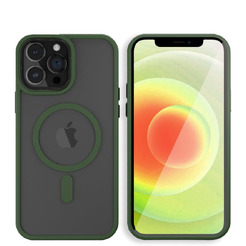 Задняя накладка CASE Acrylic MagSafe Apple iPhone 12 / 12 Pro зеленый