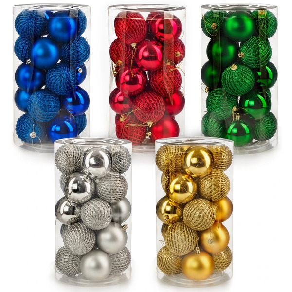 Набор новогодних шаров Ausini V5055 (красный)