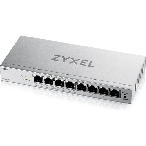 Коммутатор Zyxel GS1200-8HPV3-EU0101F