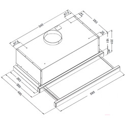 Кухонная вытяжка Korting KHP 6512 W