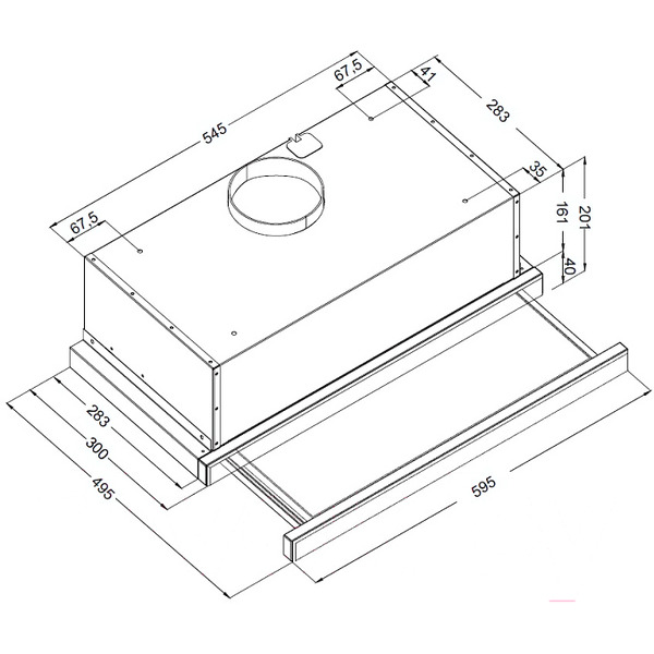 Кухонная вытяжка Korting KHP 6512 W