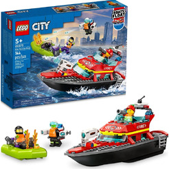Конструктор LEGO City 60373 Пожарная спасательная лодка