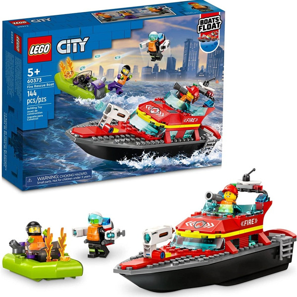 Конструктор LEGO City 60373 Пожарная спасательная лодка