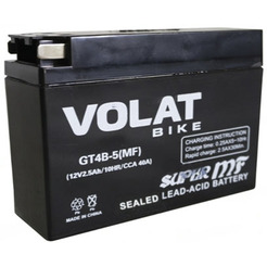 Мотоциклетный аккумулятор VOLAT GT4B-5 MF R+ (2.5 А·ч)