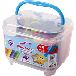 Пластилин Юнландия 105867 (24 цв)