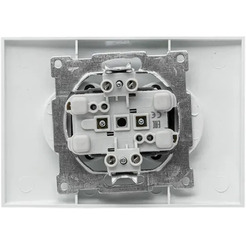 Розетка EKF Валенсия 2-местная (10А, белый)