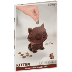 Модель в виде конструктора EWA Кошечка-копилка