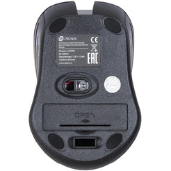 Мышь Oklick 545MW (черный/красный)