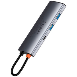 Док-станция Baseus Metal Gleam Series 7-in-1 Multifunctional Type-C WKWG020113