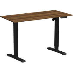 Стол подъемный WellDesk WDE Basic 130x67.5х1.8 (черный/дуб хантон темный)