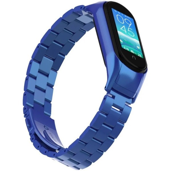 Ремешок Bingo Stainless для Xiaomi Mi Band 3/4 Синий