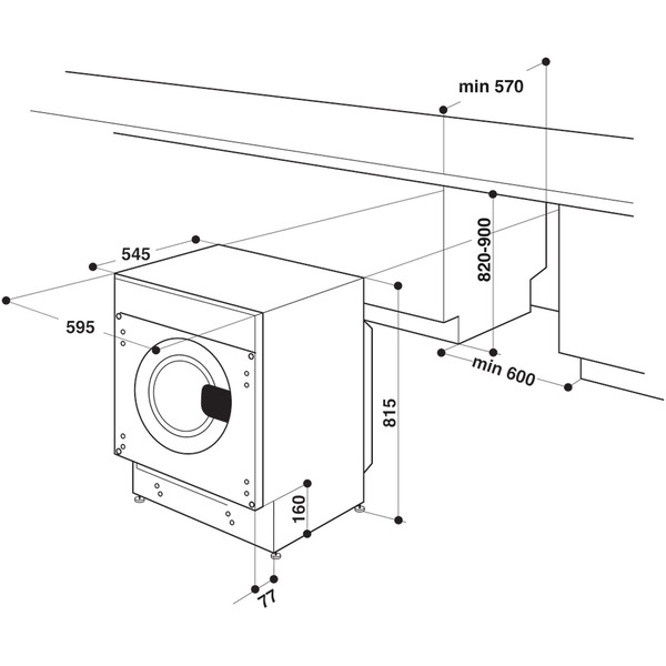 Стирально-сушильная машина Whirlpool BI WDWG 861485 EU