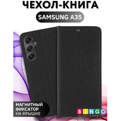 Чехол-книга Bingo Magnetic для SAMSUNG A35 Черный