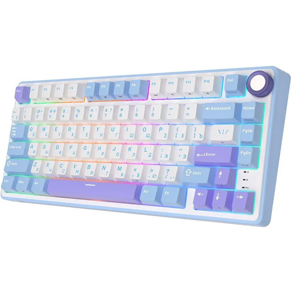 Клавиатура Royal Kludge R75 Taro Milk ( K silver switch)
