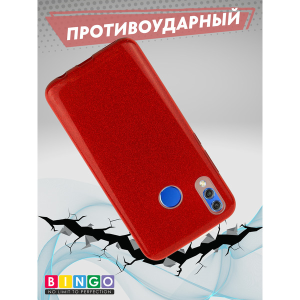 Чехол-накладка Bingo Shine для P Smart 2019 (красный)