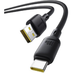 Кабель Baseus Silky Series Fast Charging Cable USB to Type-C 100W (2 м, черный)
