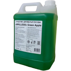 Средство для мытья посуды Brilless green apple, 5 л