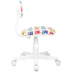 Кресло Бюрократ CH-W201NX (белый монстры/пластик белый)