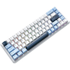 Компьютерная клавиатура AJAZZ AK680 MAX (сине-бело-темно-синие клавиши)