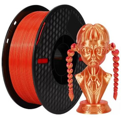 Пластик Kingroon PLA Dual Silk 1.75мм NSC011 (1кг, Red/Golden)