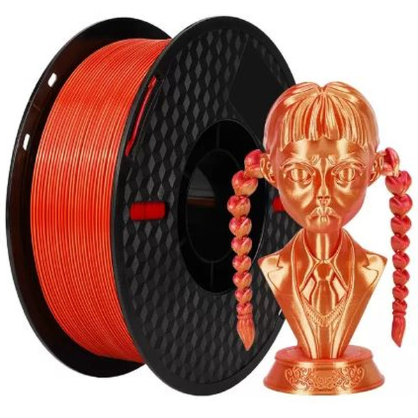 Пластик Kingroon PLA Dual Silk 1.75мм NSC011 (1кг, Red/Golden)
