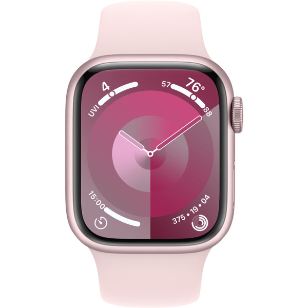 Смарт-часы Apple Watch Series 9 41mm Pink MR933CH/A (силиконовый ремешок S/M)