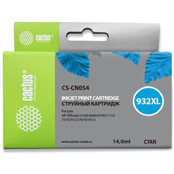 Картридж струйный Cactus CS-CN054 №933XL (голубой)