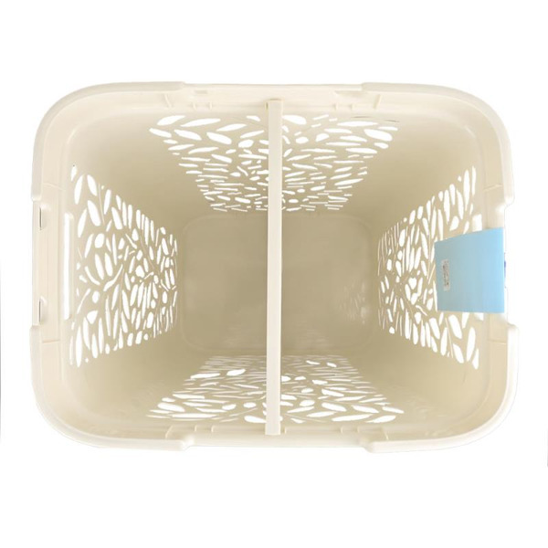 Корзина для белья с разделителем Полимербыт Leaves 60л 4348917