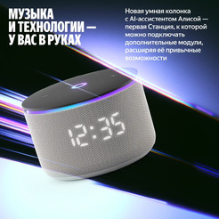 Умная колонка Яндекс.Станция Мини 3 Про (YNDX-00059GRY) серый
