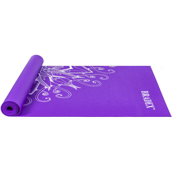 Коврик для йоги Bradex SF 0405 с рисунком ВИОЛЕТ