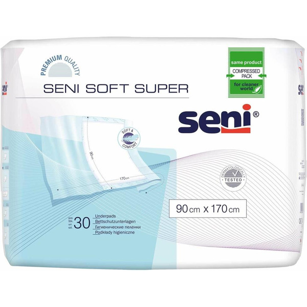 Пеленки впитывающие гигиенические SENI SOFT SUPER (170*90) 30 шт