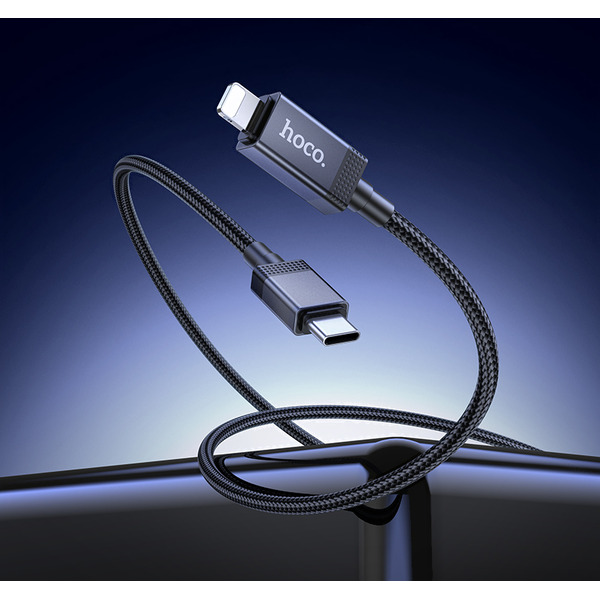 Зарядный кабель Hoco X118 Generous PD27W (черный)