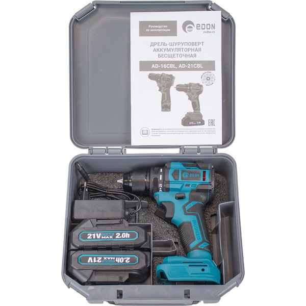 Дрель-шуруповерт Edon AD-21CBL 28013