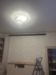 Проекционный экран CACTUS Wallscreen CS-PSW-124X221-BK