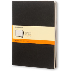 Блокнот Moleskine Cahier Journal XLarge QP321 (черный) 3 шт