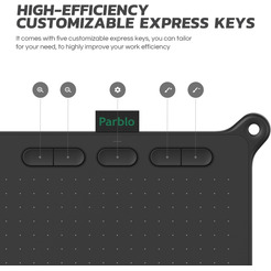 Графический планшет Parblo Ninos S (черный)