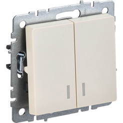 Выключатель IEK Brite ВС10-2-1-БрКр