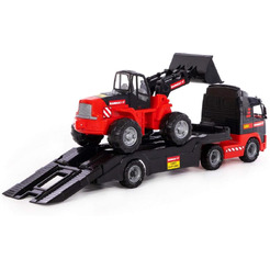 Автомобиль-трейлер + трактор-погрузчик Полесье 57105 204-03 MAMMOEТ