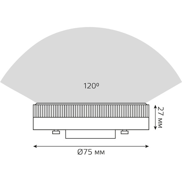 Лампа Gauss LED GX53 8W 4100K 108008208