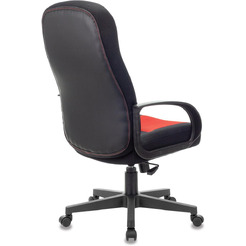 Кресло Brabix City EX-512 (ткань, черный/красный)