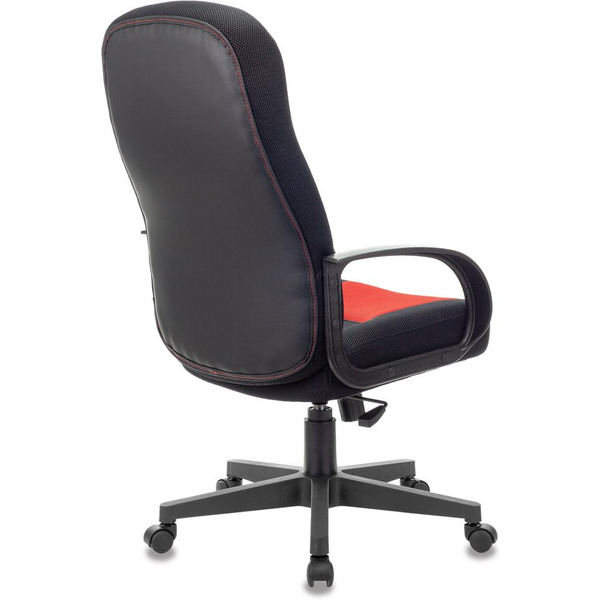 Кресло Brabix City EX-512 (ткань, черный/красный)