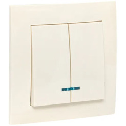 Выключатель EKF PROxima Валенсия EWV10-123-20 (кремовый)